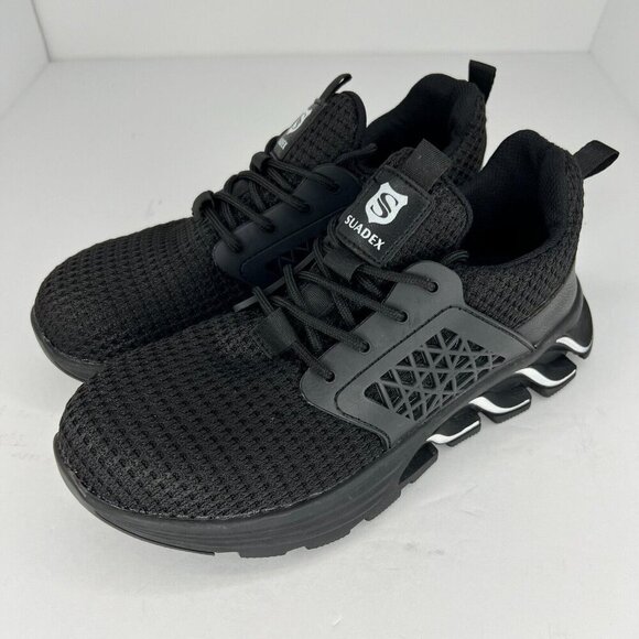 Suadex Mens F18 Black Indestructible Steel Toe Lace Up Size 7 Work Safety Shoes - Picture 1 of 9
